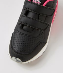 MIMI JNR ADJ LOL CF BLACK LEATHER