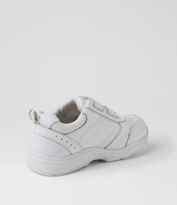 HYPE JNR ADJ E CF WHITE LEATHER