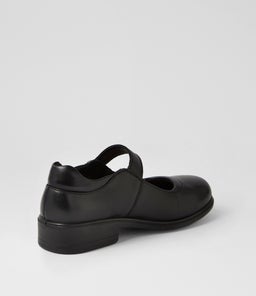 MOLLY JNR CF BLACK LEATHER
