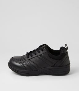 HYPE JNR LACE D CF BLACK LEATHER