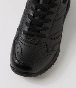 HYPE JNR LACE D CF BLACK LEATHER