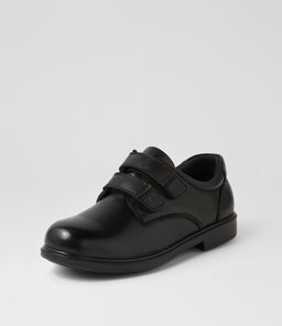 DEMO JNR ADJ E CF BLACK LEATHER