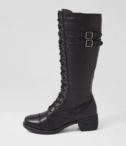 DAWSON CF BLACK LEATHER