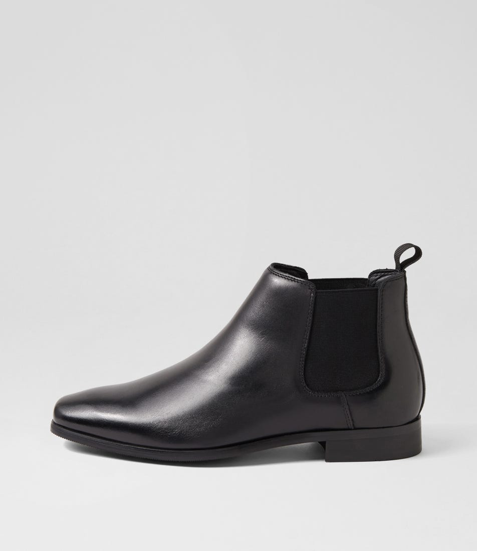 Driscoe Black Leather Chelsea Boots