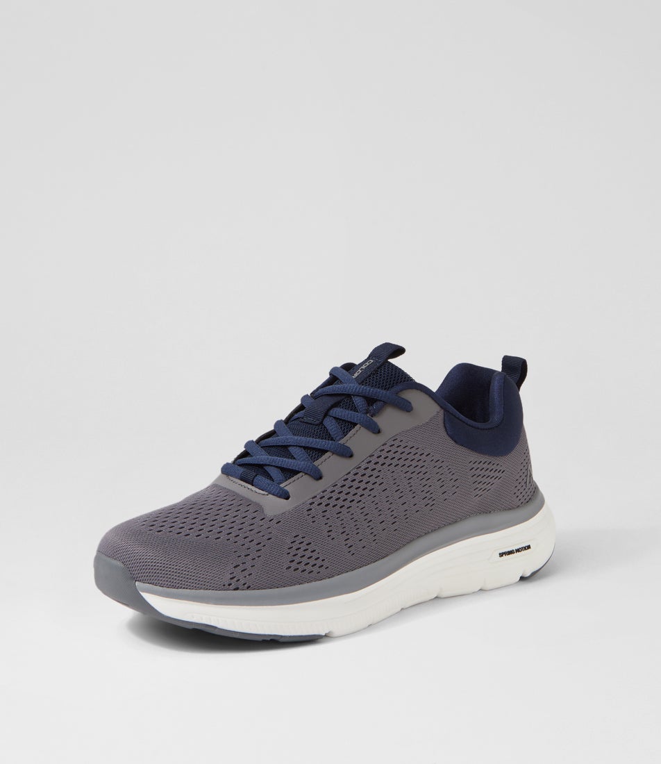 Bennett Grey Mesh Lace Up Sneakers