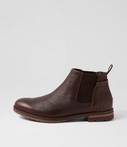 KLIAS CF DARK BROWN TUMBLED LEATHER