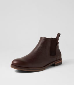KLIAS CF DARK BROWN TUMBLED LEATHER
