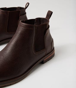 KLIAS CF DARK BROWN TUMBLED LEATHER