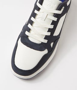 RETREAT CF NAVY OFF WHITE LEATHER