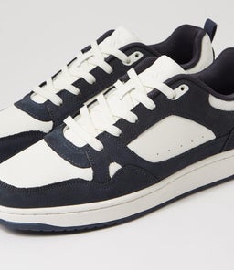 RETREAT CF NAVY OFF WHITE LEATHER