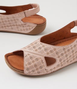 ZAINA CF LIGHT TAUPE LEATHER