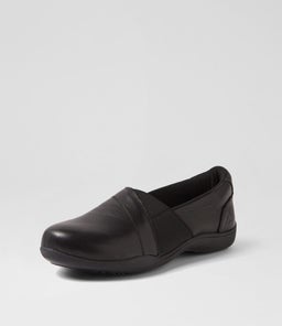 GAIL CF BLACK LEATHER