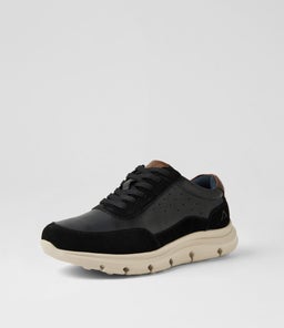 WAKOA CF BLACK SUEDE LEATHER