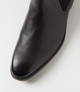 BRAINS CF BLACK LEATHER