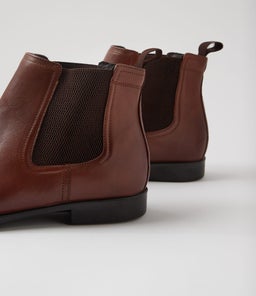 BRAINS CF TAN LEATHER