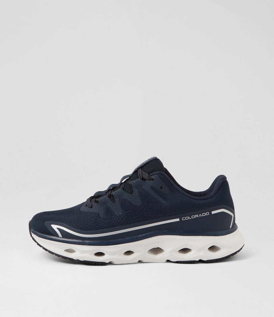 Flow Navy Mesh Sneakers
