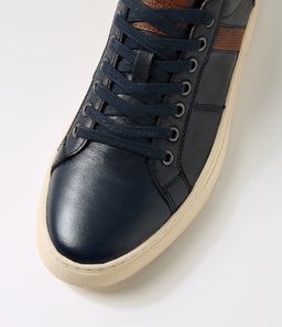 NELSON CF NAVY TUMBLE LEATHER