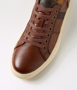 NELSON CF COGNAC TUMBLE LEATHER