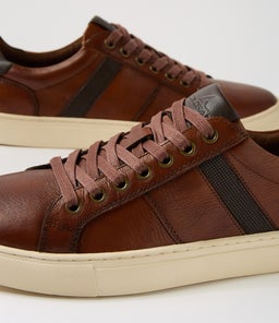 NELSON CF COGNAC TUMBLE LEATHER