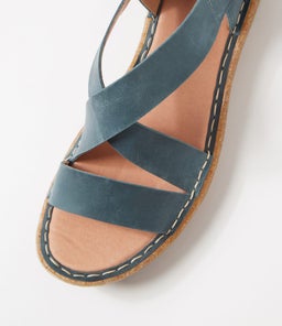 ELLIS CF BLUE CRAZYHORSE LEATHER