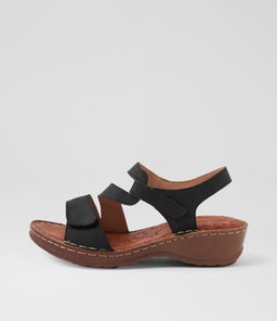 NYRITA CF BLACK CRAZYHORSE LEATHER
