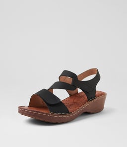 NYRITA CF BLACK CRAZYHORSE LEATHER