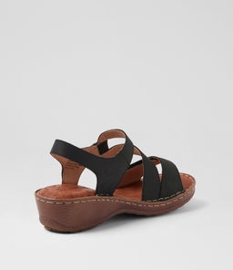 NYRITA CF BLACK CRAZYHORSE LEATHER