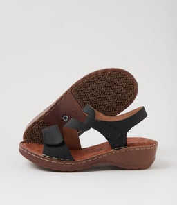 NYRITA CF BLACK CRAZYHORSE LEATHER