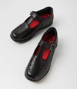 SURI JNR E HK CF BLACK LEATHER