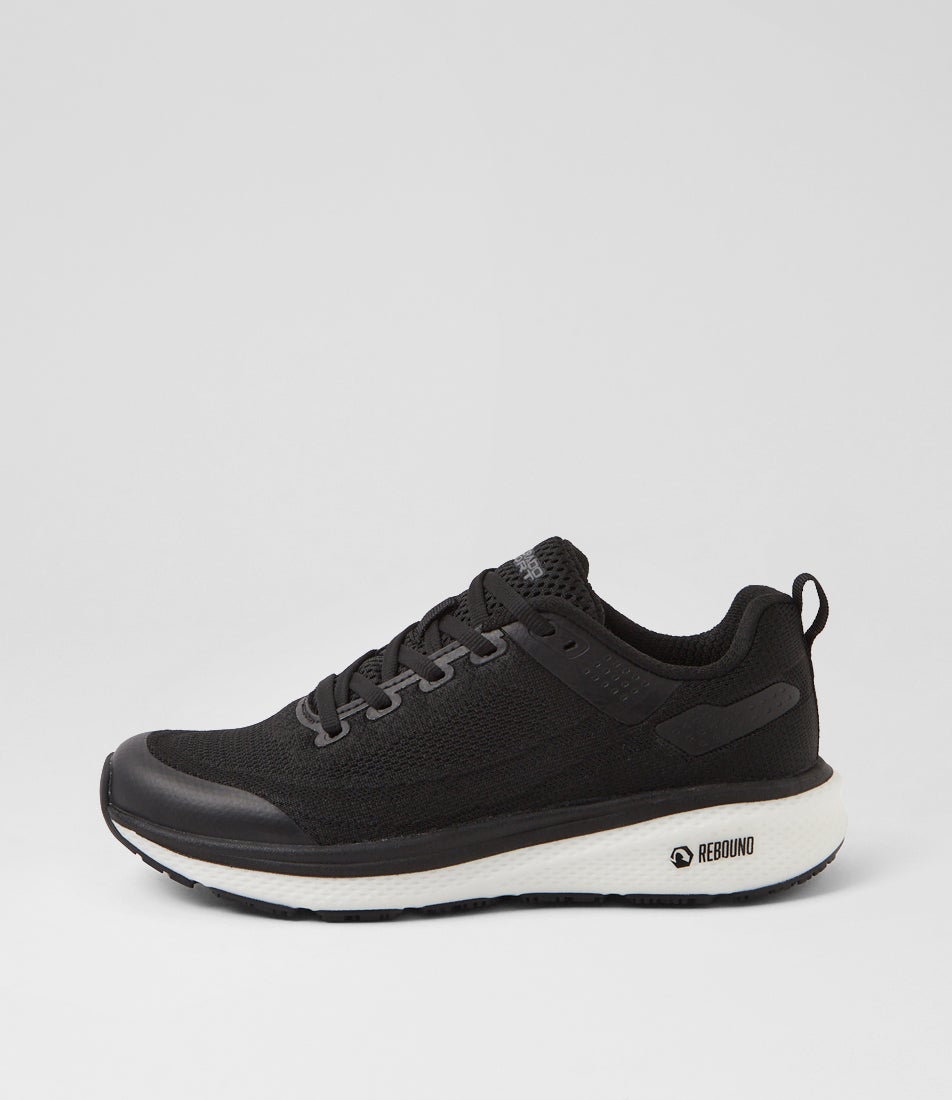 Lasser Senior G Black White Knit Sneakers
