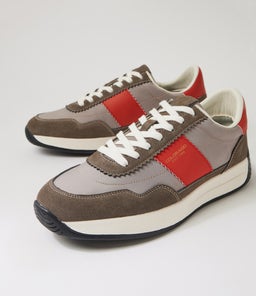 LARNY CF TAUPE VERMILION SUEDE NYLON