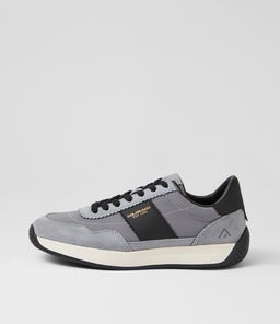 LARNY CF LIGHT GREY BLACK SUEDE NYLON