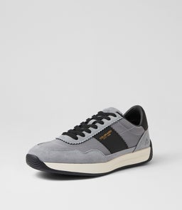 LARNY CF LIGHT GREY BLACK SUEDE NYLON