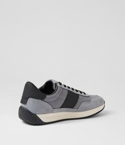 LARNY CF LIGHT GREY BLACK SUEDE NYLON