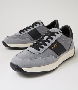 LARNY CF LIGHT GREY BLACK SUEDE NYLON