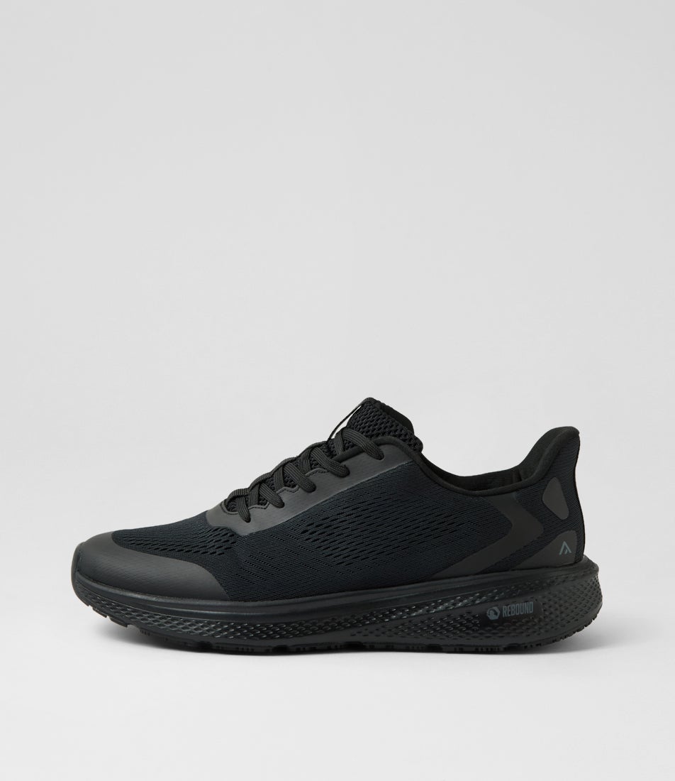 Lug Black Mesh Sneakers