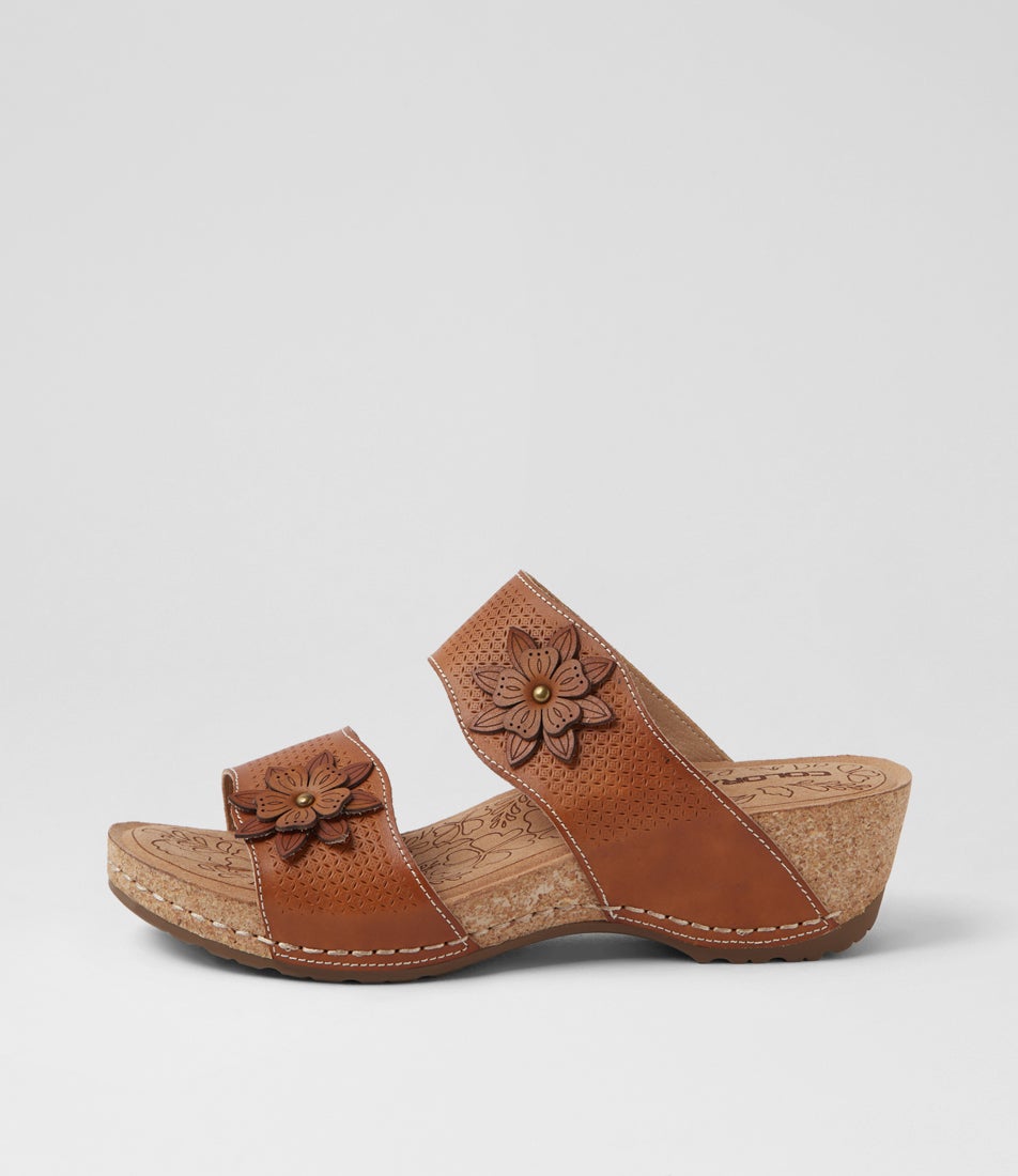 Joie Tan Leather Sandals