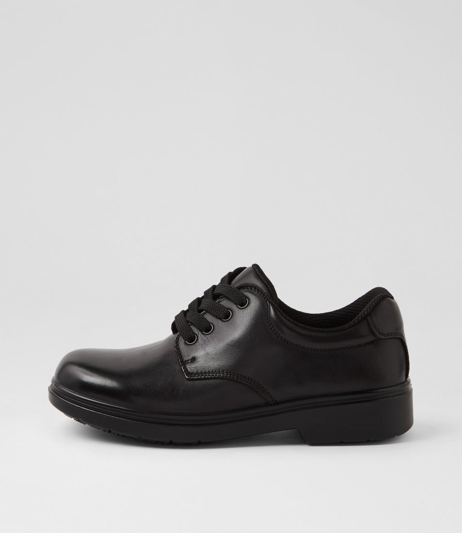 Roar Youth F Half Black Leather Flat Shoes