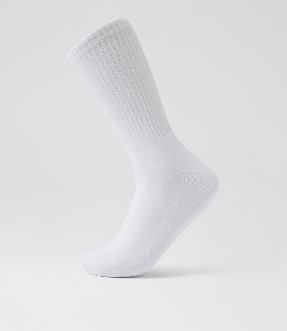 3pk Sport Crew White Cotton Socks 3pk Sport Crew White Cotton Socks