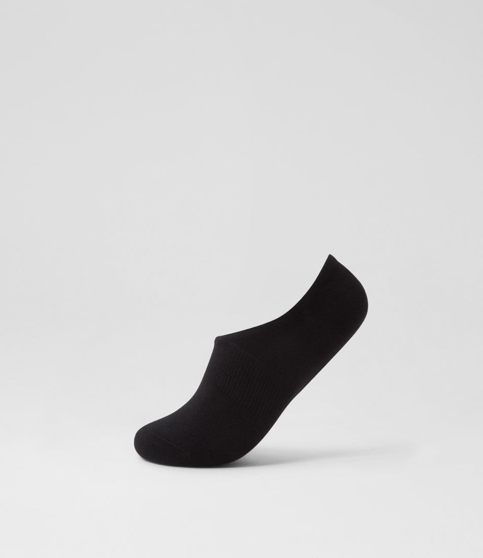 3pk Invisible Plain Black Cotton Socks 3pk Invisible Plain Black Cotton Socks