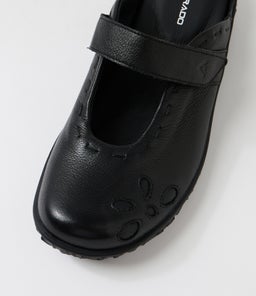 VESTA CF BLACK BLACK SOLE LEATHER