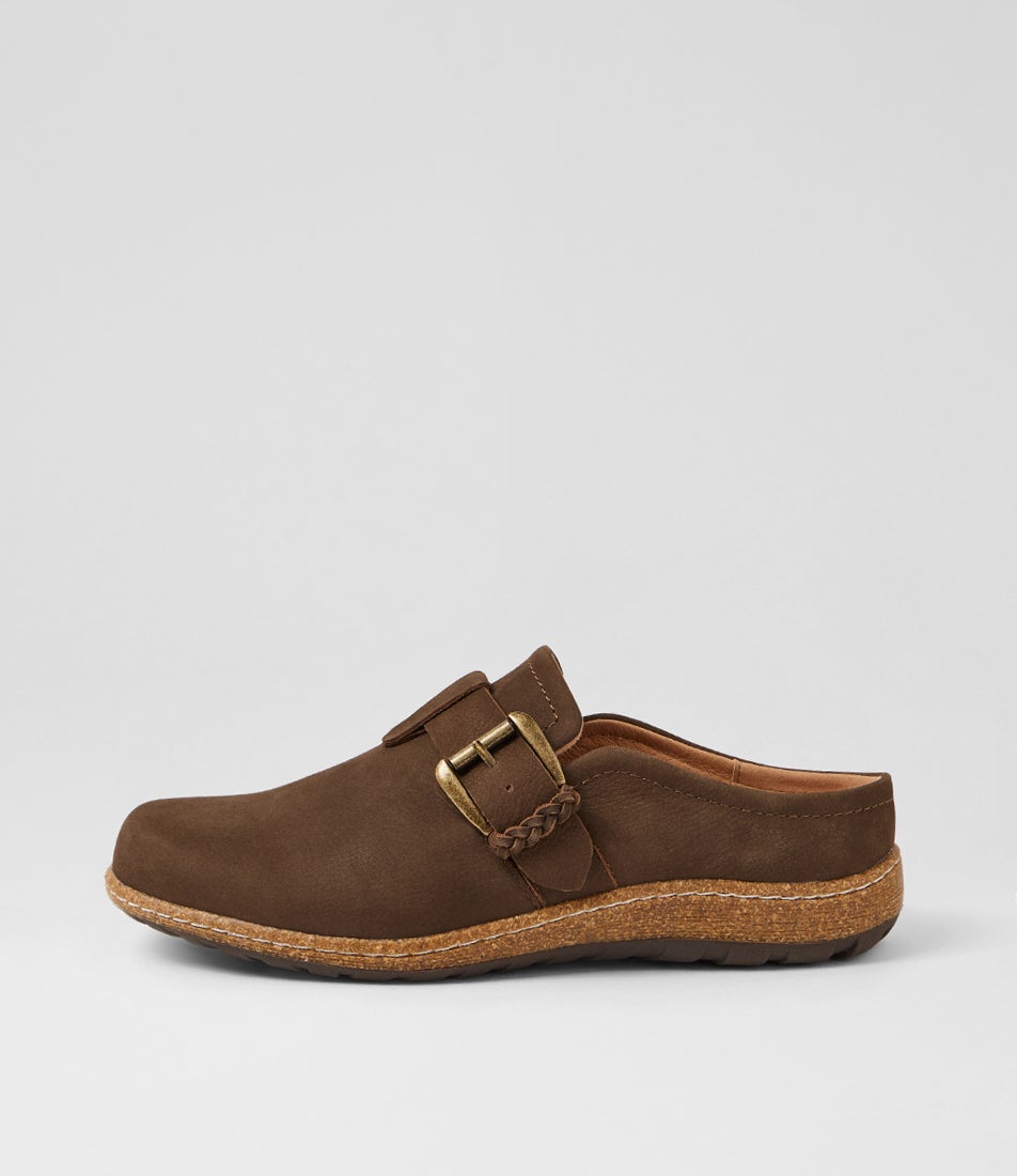 Atwood Dark Brown Leather Flat Shoes