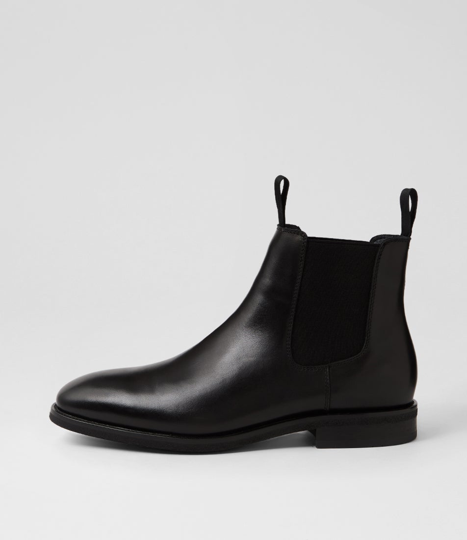 Rodeo Black Leather Chelsea Boots