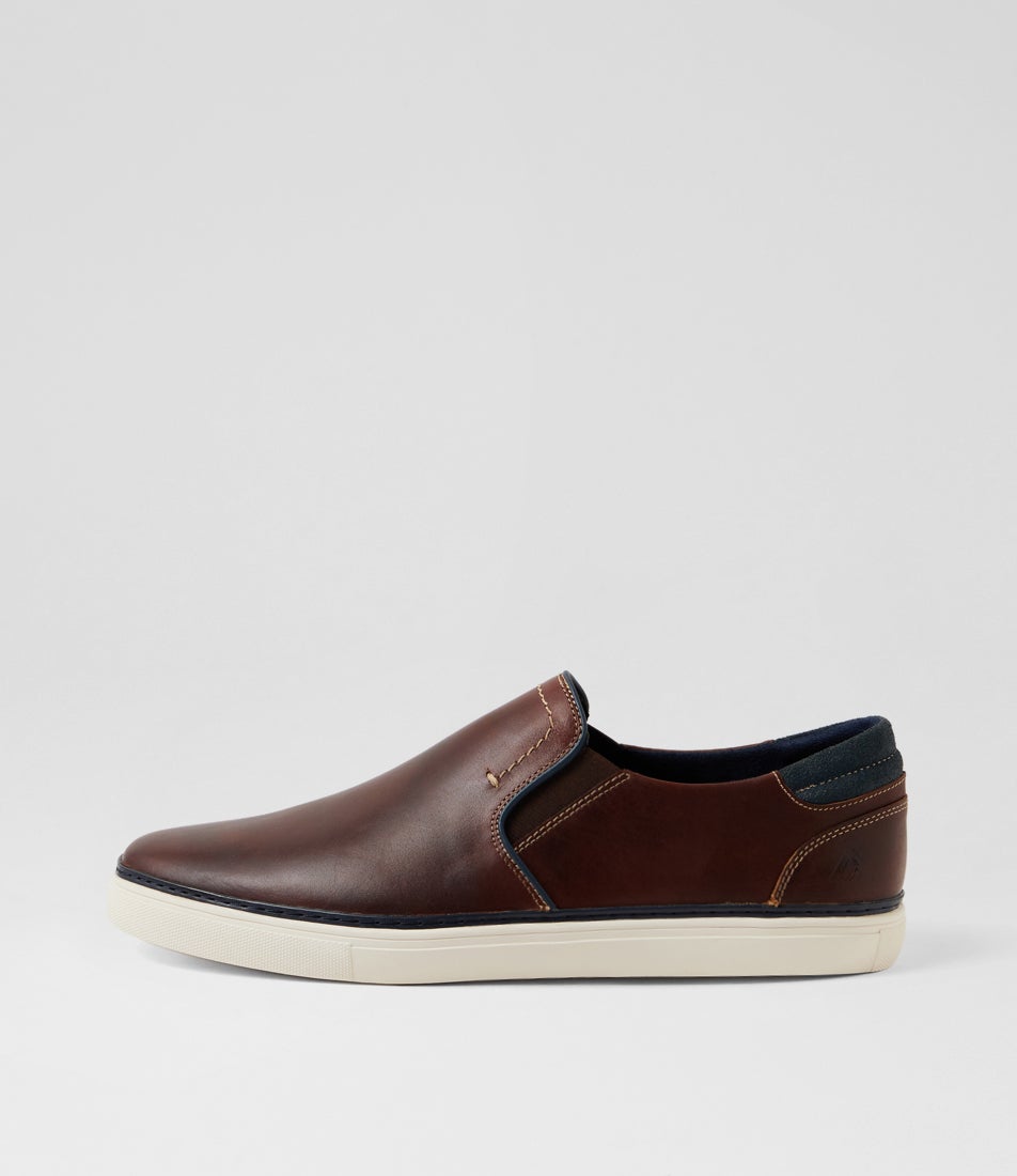 Roant Brown Leather Sneakers