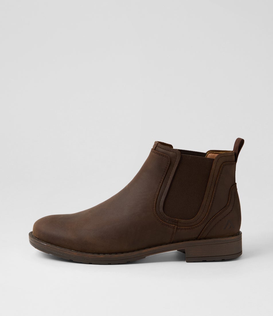 Lizz Brown Crazyhorse Leather Chelsea Boots