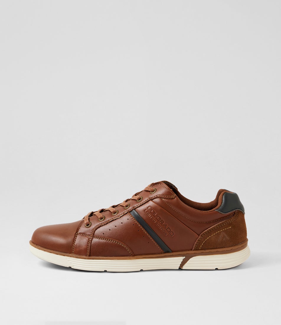 Keffler Cognac Leather Sneakers Keffler Cognac Leather Sneakers
