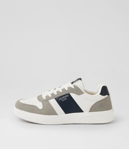 Monte Grey White Navy Lace Up Sneakers Monte Grey White Navy Lace Up Sneakers