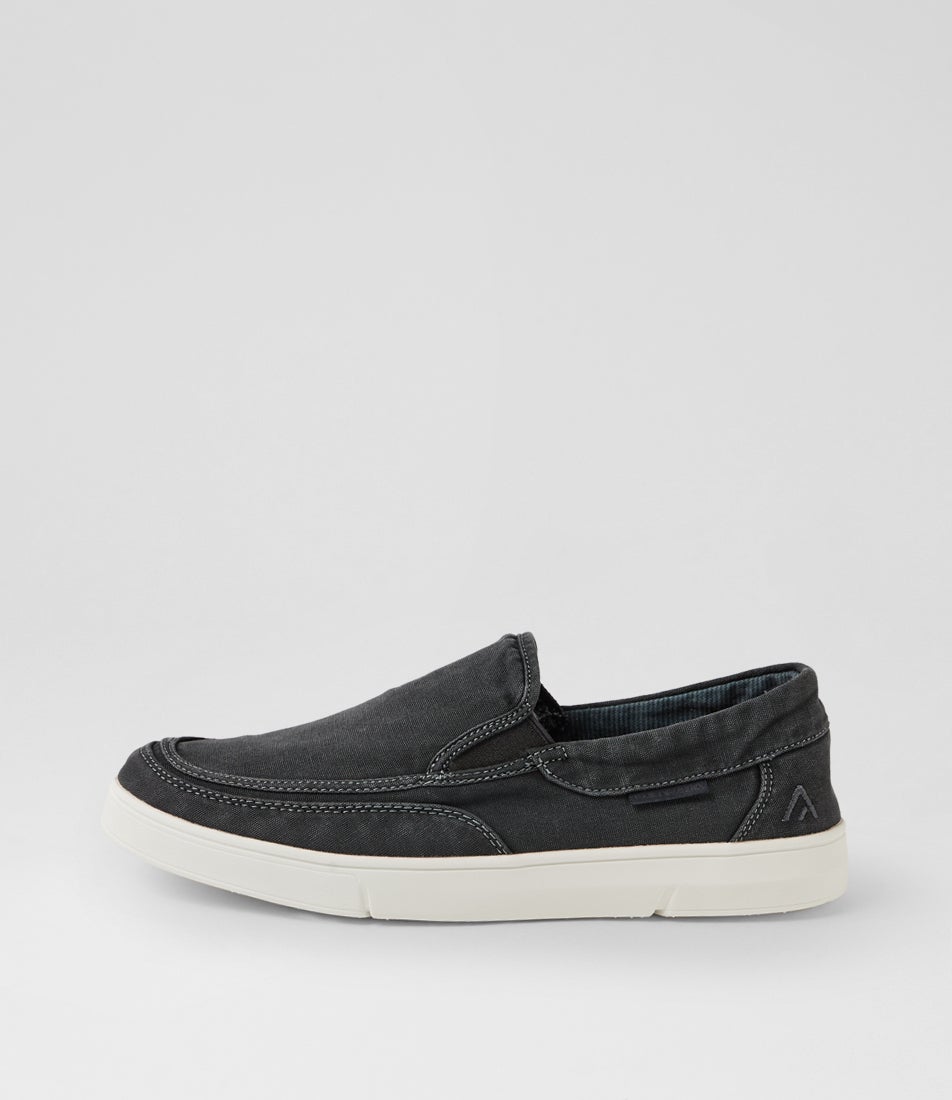 Alfieri Navy Canvas Slip On Sneakers Alfieri Navy Canvas Slip On Sneakers