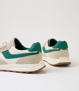 PIETRO CF WHITE GREEN SUEDE MESH