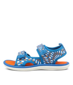 202789 FISHER TOT CK BLUE ORANGE CHECKER SMOOTH